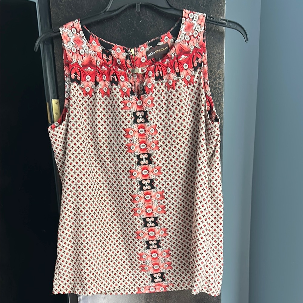 Black Brown 1826 Sleeveless White and Black Tank Top